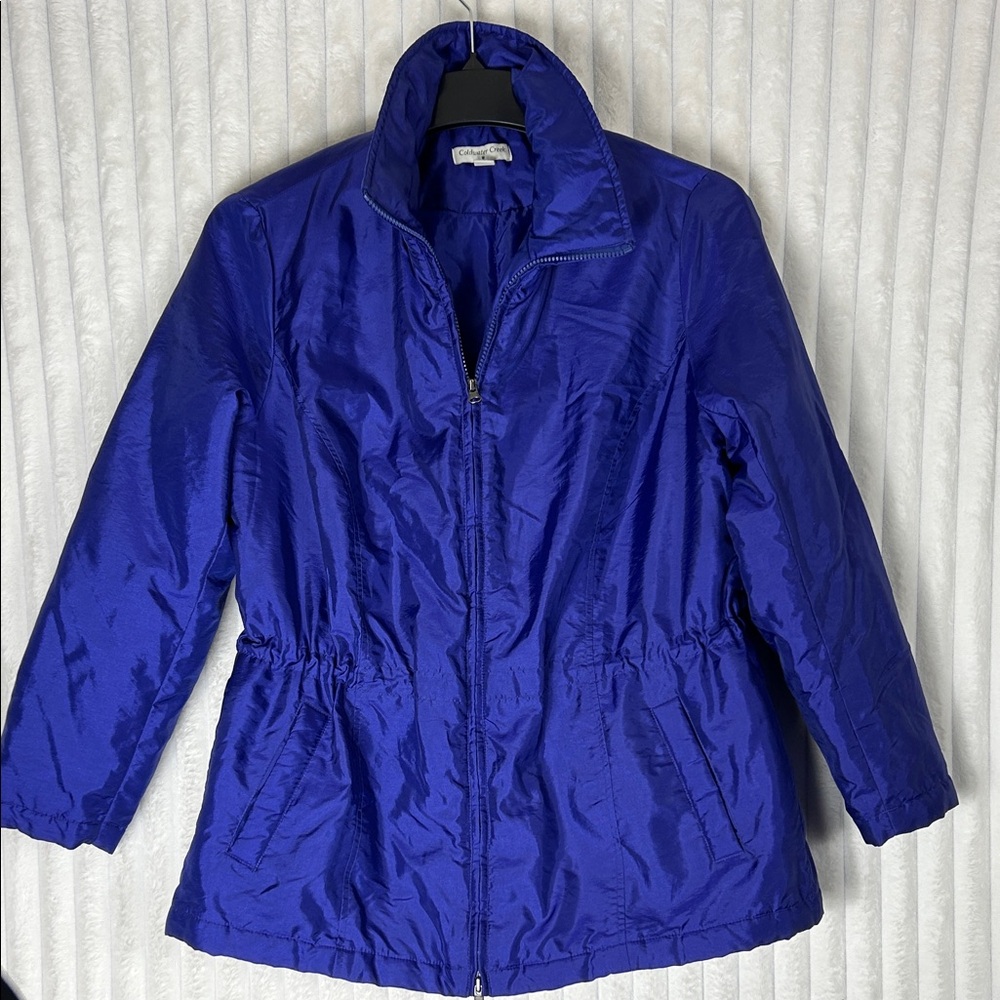 Coldwater Creek purpleish blue lighter weight, parka coat jacket size 16 XL
